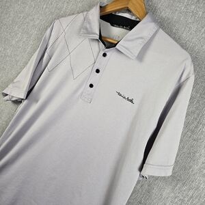 Travis Mathews Purple/Lavender Polo Golf Shirt Mens Sz XL